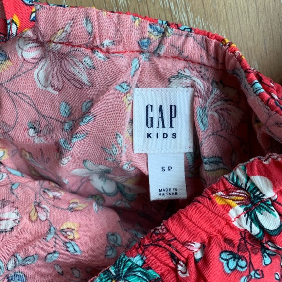 GAP girls red & tropical dress size s - Picture 3 of 3